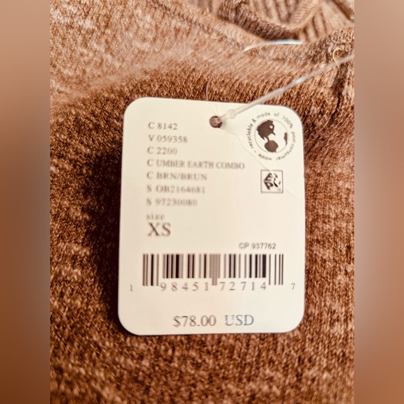 Free People NWOT Tula Sweater Midi Dress with Skinny Tie Straps sz XS - Picture 4 of 8